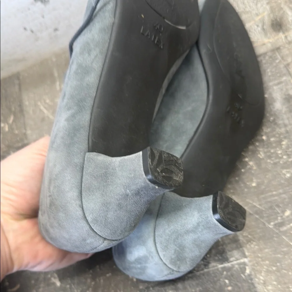 Beautifeel Gray Women’s Suede Lace Up Pumps Size 40 (U.S. 9)
